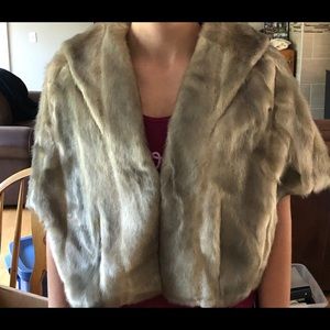 Faux fur shawl